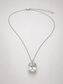 Oval Cut White Crystal Solitaire Pendant Necklace S925 Sterling Silver