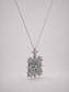 Halo London Blue Topaz Pendant S925 Sterling Silver Necklace
