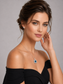 Halo London Blue Topaz Pendant S925 Sterling Silver Necklace