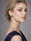 Square Floral Natural London Blue Topaz S925 Silver Stud Earrings