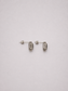Hexagonal Halo Natural London Blue Topaz S925 Silver Stud Earrings