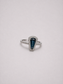 Trapezoidal London Blue Topaz S925 Sterling Silver Halo Ring