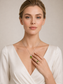 Emerald Cut Natural Peridot S925 Sterling Silver Ring