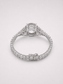 Round Millennium‑Cut White Crystal S925 Sterling Silver Pave Bracelet