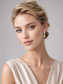 S925 Sterling Silver Citrine Wheat‑Sheaf Drop Earrings